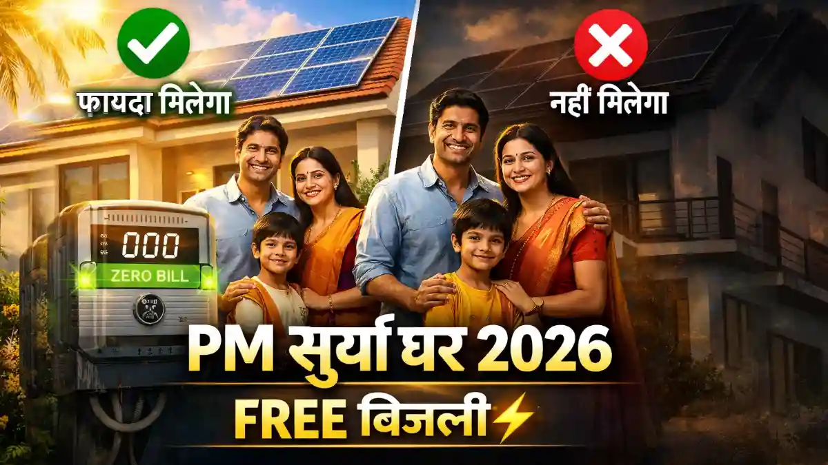 PM Surya Ghar Muft Bijli Yojana 2026 rooftop solar subsidy details