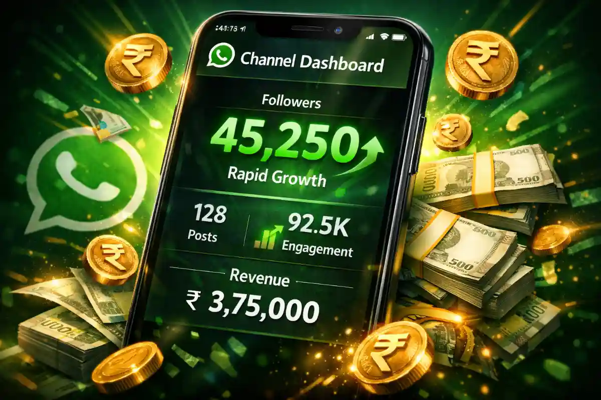WhatsApp Channel बनाकर पैसे कैसे कमाए (2026 Guide)